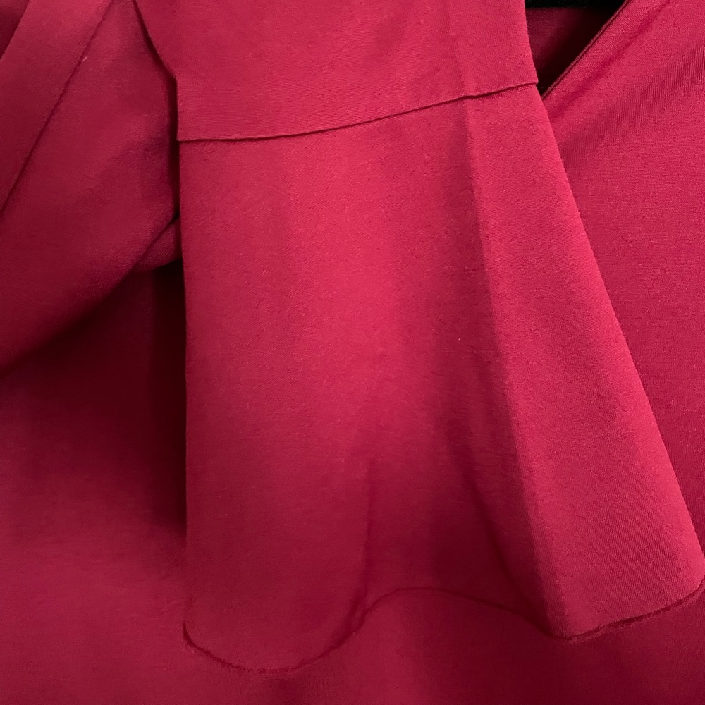Beautiful Burgundy Long Sleeve Cropped Top
